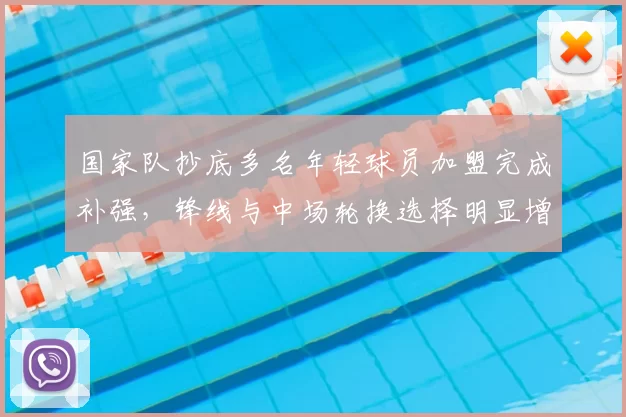 国家队抄底多名年轻球员加盟完成补强,锋线与中场轮换选择明显增加